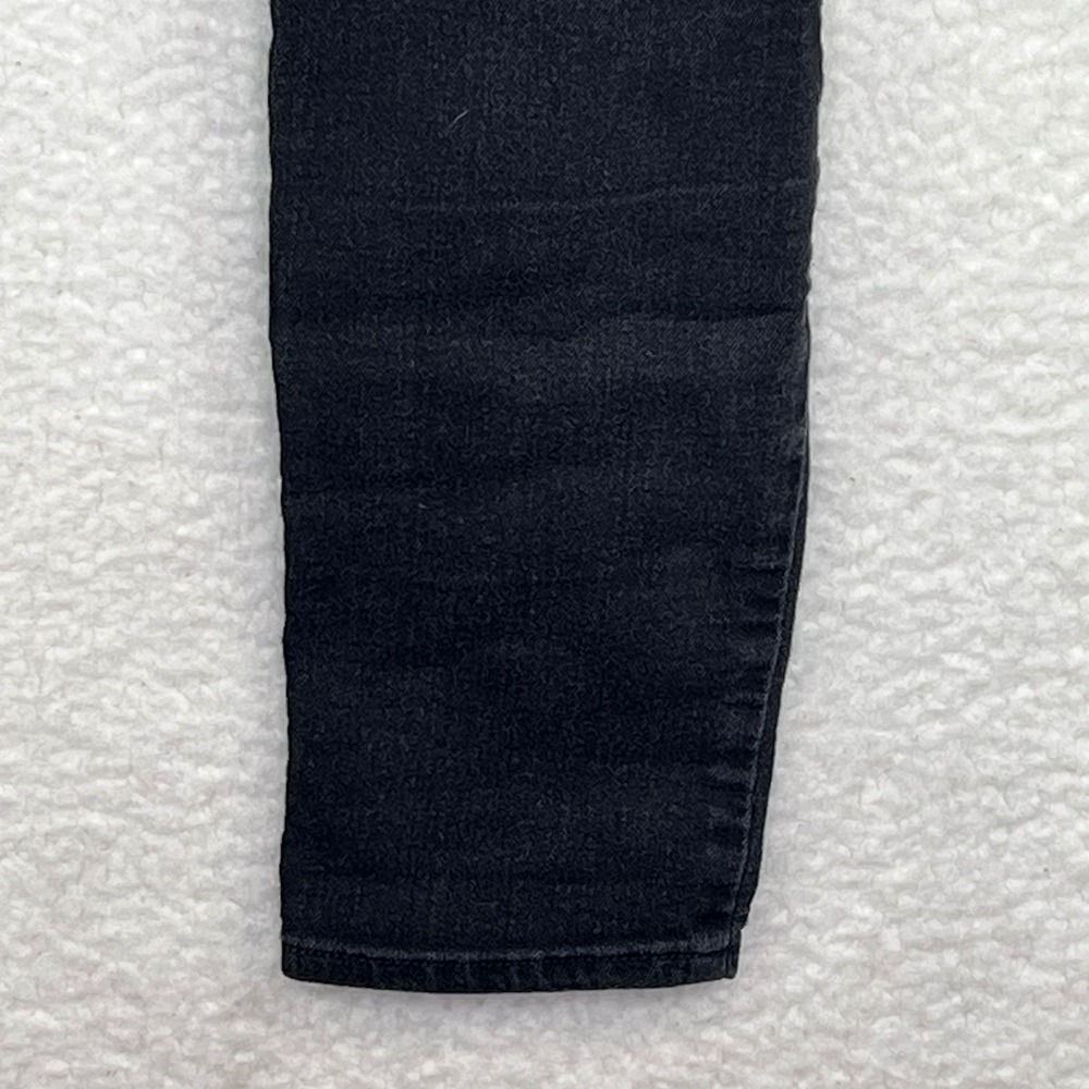Guess Womens EMMA Skinny Jeans Faded Black Mid Rise Denim Iconic Logo Size 29 - Picture 8 of 16